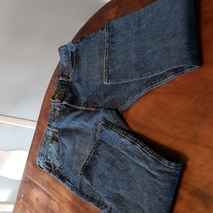 Mens blue Levi related fit jeans button fly. 38  waist ×30 L used  in good condi